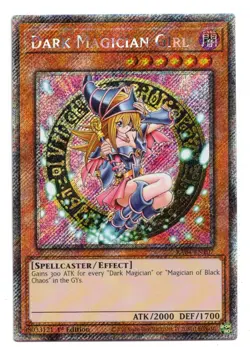 Yu-Gi-Oh Card: Dark Magician Girl 3rd Art Platinum Secret Rare 1st Edition! NM - Image 1
