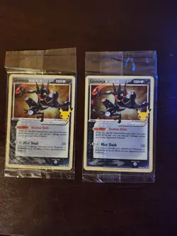 Lot of 2 - Greninja Star SWSH144 Pokemon Sword & Shield Promo Cards Holo Sealed - Image 1