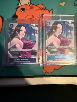 One Piece CCG 2022 Boa Hancock Box Topper Foil OP02-059 NM English Alt Art Card - Image 1