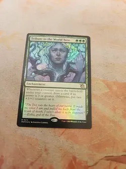 Tribute To The World Tree Foil March Of The Machines MTG NM - Image 1