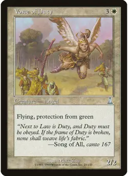 Voice of Duty 23 MTG NM - Urza's Destiny - Image 1