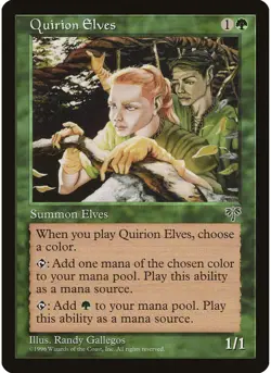 Quirion Elves MTG NM - Mirage - Image 1