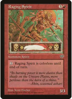 Raging Spirit MTG NM - Mirage - Image 1