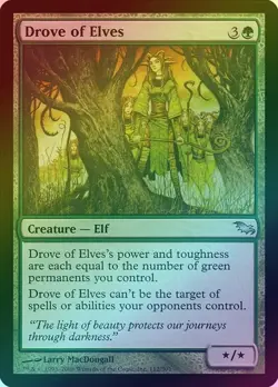 Drove of Elves (Foil) - Shadowmoor - Magic the Gathering. - Image 1