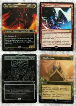 Avatar MTG lot, Fire Lord Azula Borderless, Worldly Tutor, Walls of Ba Sing Se + - Image 2