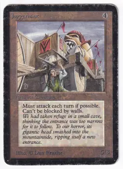 Juggernaut -Alpha Edition -HP - MTG -FREE SHIPPING! - Image 1