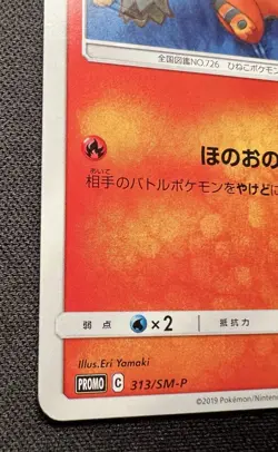 Torracat 313/SM-P LP - 2019 Japanese Pokemon Card - Pokemon Card Gym Promo - Image 4