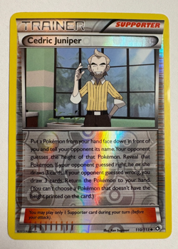 Cedric Juniper 110/113 Legendary Treasures Reverse Holo Pokemon Card - Image 1