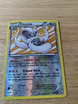 Pokemon TCG Cinccino Legendary Treasures 105/113 Reverse Holo Holo Rare - Image 1