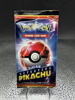 Pokemon TCG Detective Pikachu 4 Card Sealed Booster Pack - Image 1