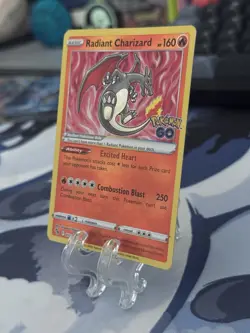 Radiant Charizard 011/078 Pokemon GO Radiant Rare Holo - NM - Image 3
