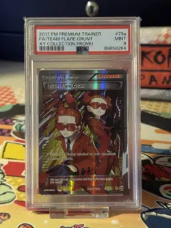 Pokemon Team Flare Grunt Full Art - XY Collection Promo - 73a/83 - PSA 9 - Image 1