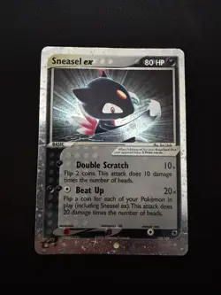 Sneasel EX 103/109 Pokemon Card TCG Ruby and Sapphire Holo Rare - Image 1
