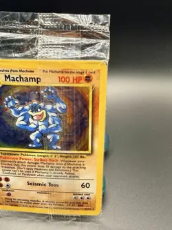 Pokemon Machamp Base Set 8/102 Rare Holo 1st Edition 100 HP English - Image 3