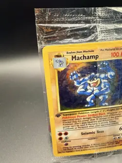Pokemon Machamp Base Set 8/102 Rare Holo 1st Edition 100 HP English - Image 5