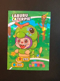 Labubu Caterpie Pokemon Labubu Cards Trading Game Card Peru US Seller MINT - Image 1