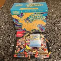 Pokemon Ascended Hero's Sealed ETB - NEW SEALED- Mega Evolution 3 pack box. - Image 1