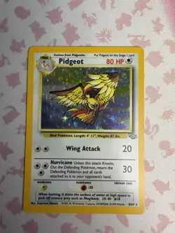 Pokemon TCG Pidgeot Jungle 8/64 Holo Unlimited Holo Rare - Image 1