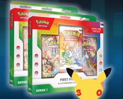 Lot Of 2 Pokemon First Partner Illustration Collection Series 1 Ships 3/20 - Image 1