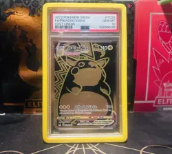 2022 POKEMON SWORD & SHIELD LOST ORIGIN #TG29 FULL ART/PIKACHU VMAX PSA 10 - Image 1