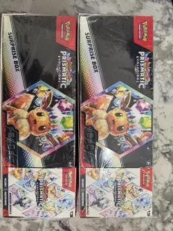 POKEMON “PRISMATIC EVOLUTIONS” SURPRISE BOX AND BOOSTER BUNDLE PACK OF 2 SEALED. - Image 2