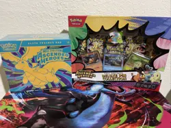 Pokemon Lot of 2 One Ascended Hero Etb and One Deluxe Pin Collection Sealed - Image 1