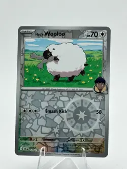 Pokemon Journey Together Reverse Holo 135/159 Hop's Wooloo NM - Image 1