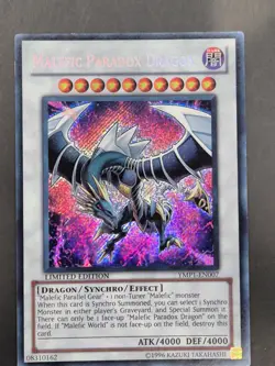 YUGIOH MALEFIC PARADOX DRAGON SECRET RARE LIGHT PLAY YMP1-EN007 - Image 1