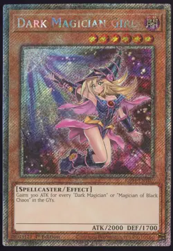 Yu-Gi-Oh! Dark Magician Girl Platinum Secret Rare #RA04-EN107 - Image 1