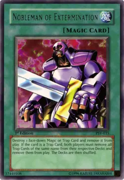 Yugioh! Nobleman of Extermination - PSV-035 - Rare - 1st Edition Near Mint, Engl - Image 1