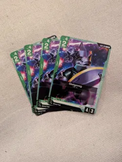 GD01-031 Gelgoog X4 Playset Gundam TCG CCG English Card Game - Image 1