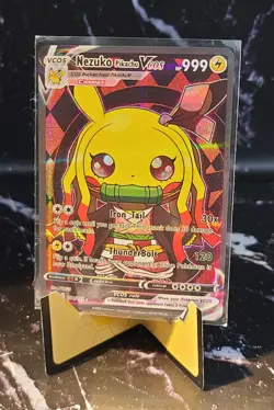 Nezuko Pikachu VCOS 031/055 Full Art Holo Pokemon Card - Image 1