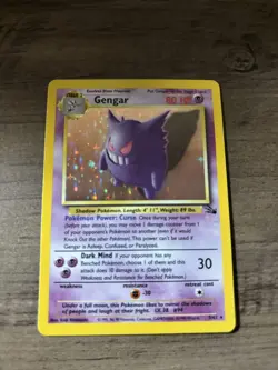 Pokemon TCG Gengar Fossil Holo Rare Card 5/62 - Image 1