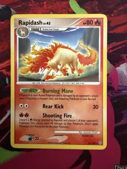 Rapidash 22/100 D&P Stormfront Rare Pokemon Card - Image 1