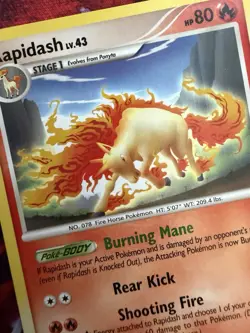Rapidash 22/100 D&P Stormfront Rare Pokemon Card - Image 2