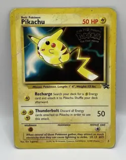 Pikachu Promo Card Kids WB Presents Pokemon The First Movie LV. 13 #25 - Image 1