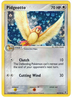 Pidgeotto 45/112 EX FireRed & LeafGreen Reverse Holo Uncommon Pokemon Card - Image 1