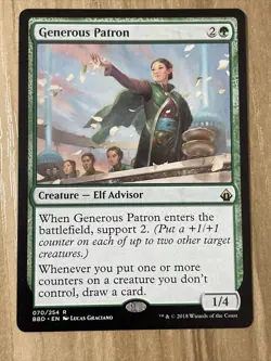 1x Unplayed / NM Generous Patron From Battlebond - Image 1