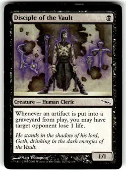 MTG Magic the Gathering 1x SP Disciple of the Vault - Mirrodin x1 - Image 1