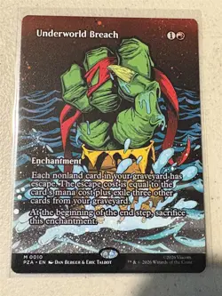 mtg borderless Underworld Breach, TMNT eternal, unplayed - Image 1