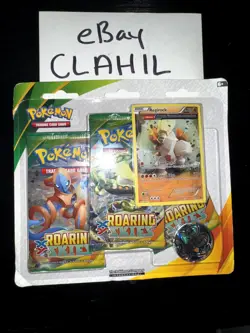 Pokemon TCG: Roaring Skies 3 Pack Blister XY Series Regirock Promo - Image 1