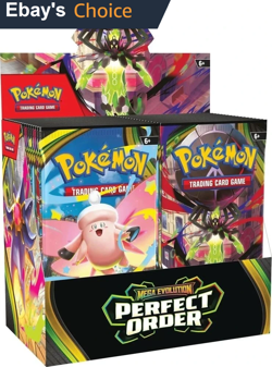 Pokemon Mega Evolution Perfect Order Booster Box Sealed ships 3-27 - Image 1