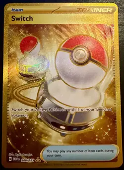 Switch 206/165 Hyper Rare Scarlet Violet 151 Pokemon Near Mint NM - Image 1