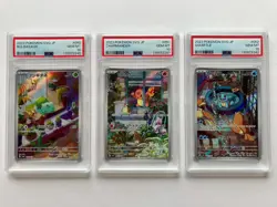 Pokemon PSA 10 Bulbasaur Charmander Squirtle Special Deck Japanese Sequential Nr - Image 1