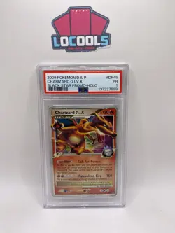 2009 POKEMON DIAMOND & PEARL BLACK STAR PROMO HOLO #DP45 CHARIZARD G LV.X PSA 1 - Image 1