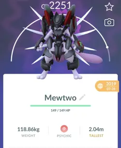 Pokemon Go PTC Acc, Guaranteed Lucky Armor Mewtwo - Image 1