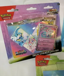 Pokemon Scarlet Violet Prismatic Evolutions Sticker Collection 2 Sealed & Bonus - Image 2