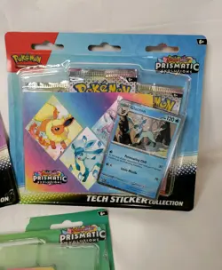 Pokemon Scarlet Violet Prismatic Evolutions Sticker Collection 2 Sealed & Bonus - Image 3