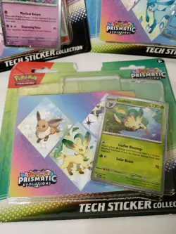Pokemon Scarlet Violet Prismatic Evolutions Sticker Collection 2 Sealed & Bonus - Image 4