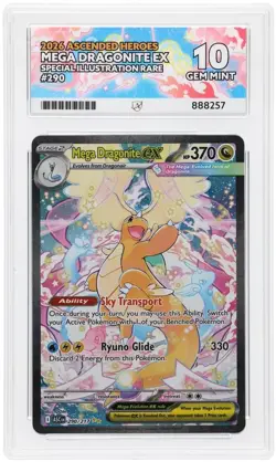Pokemon TCG Mega Dragonite EX SIR 290/217 - English - Ace 10 - Perfect Subgrades - Image 1